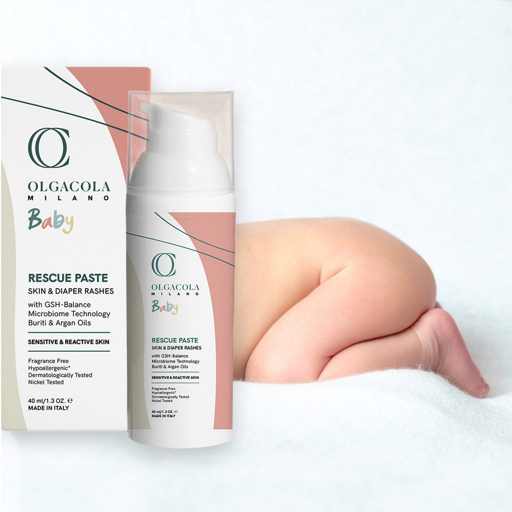 Rescue Paste | Pasta Ipoallergenica Protettiva con Ossido di Zinco, Argan e Calendula | Eritemi, Pannolino, Pelle Atopica e Irritazioni | 40ml