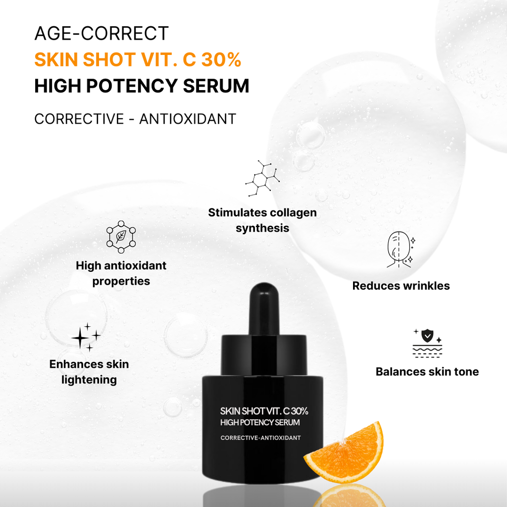 Kit Anti-Età Viso | Siero Vitamina C 30% + Acido Ferulico & Siero Multi-Peptide 10% + Retinol | Lifting, Luminosità e Anti-Rughe | 15ml + 15ml | Made in Italy